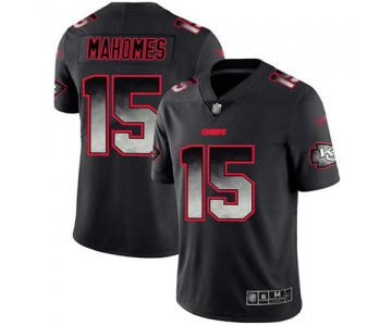 Nike Chiefs #15 Patrick Mahomes Black Men's Stitched NFL Vapor Untouchable Limited Smoke Fashion Jersey