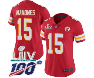 Nike Chiefs #15 Patrick Mahomes Red Super Bowl LIV 2020 Team Color Women's Stitched NFL 100th Season Vapor Untouchable Limited Jersey