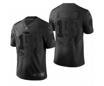 Nike Kansas City Chiefs 15 Patrick Mahomes Black Commemorative Edition Vapor Untouchable Limited Jersey