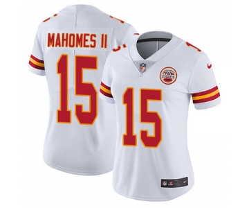 Women's Nike Kansas City Chiefs #15 Patrick Mahomes II White Stitched NFL Vapor Untouchable Limited Jersey