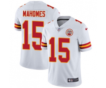 Youth Nike Chiefs #15 Patrick Mahomes White Stitched NFL Vapor Untouchable Limited Jersey