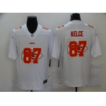 Men's Kansas City Chiefs #87 Travis Kelce White 2020 Shadow Logo Vapor Untouchable Stitched NFL Nike Limited Jersey