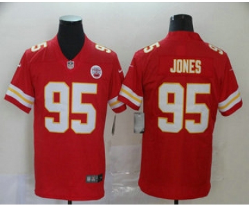 Men's Kansas City Chiefs #95 Chris Jones Red 2017 Vapor Untouchable Stitched NFL Nike Limited Jersey