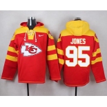 Nike Chiefs #95 Chris Jones Red Player Pullover NFL Hoodie