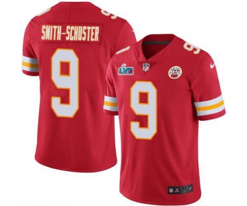 Men's Womens Youth Kids Kansas City Chiefs #9 JuJu Smith-Schuster Red Team Color Super Bowl LVII Patch Stitched Vapor Untouchable Limited Jersey