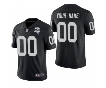 Las Vegas Raiders Custom Men's Nike 2020 Inaugural Season Vapor Limited NFL Jersey Black