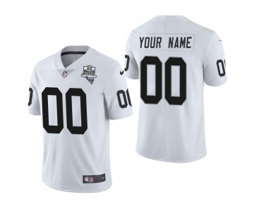 Las Vegas Raiders Custom Men's Nike 2020 Inaugural Season Vapor Limited NFL Jersey White