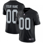 Men's Nike Oakland Raiders Home Black Customized Vapor Untouchable Limited NFL Jersey