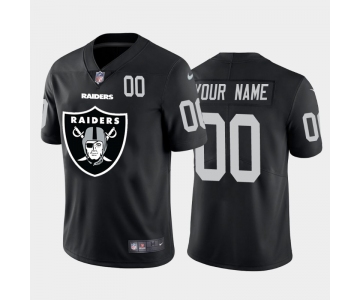 Nike Las Vegas Raiders Customized Black Team Big Logo Number Vapor Untouchable Limited Jersey