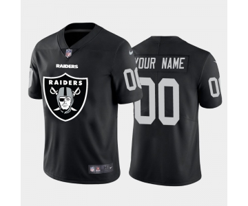 Nike Las Vegas Raiders Customized Black Team Big Logo Vapor Untouchable Limited Jersey