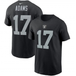 Men's Las Vegas Raiders #17 Davante Adams 2022 Black Name & Number T-Shirt