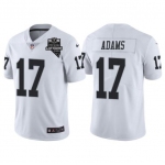 Men's Las Vegas Raiders #17 Davante Adams White With 2020 Inaugural Season Patch Vapor Limited Stitched Jersey