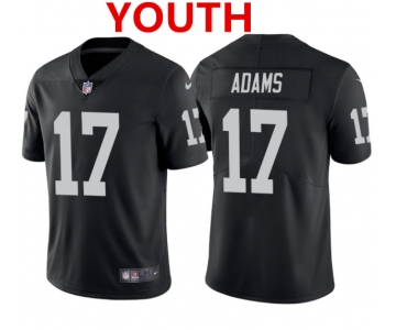 Youth Las Vegas Raiders #17 Davante Adams Black Vapor Limited Stitched Jersey