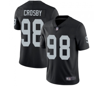 Youth Oakland Raiders #98 Maxx Crosby Black Home Limited Vapor Untouchable Football Jersey