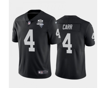 Nike Las Vegas Raiders 4 Derek Carr Black 2020 Inaugural Season Vapor Untouchable Limited Jersey