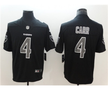 Nike Oakland Raiders #4 Derek Carr Black Impact Limited Jersey