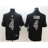 Nike Oakland Raiders #4 Derek Carr Black Vapor Impact Limited Jersey