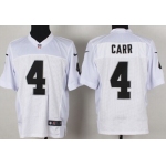 Nike Oakland Raiders #4 Derek Carr White Elite Jersey