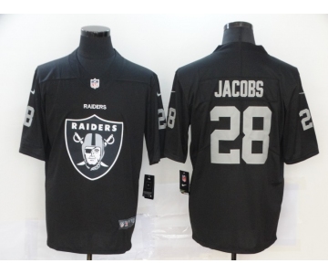 Men's Las Vegas Raiders #28 Josh Jacobs Black 2020 Big Logo Vapor Untouchable Stitched NFL Nike Fashion Limited Jersey