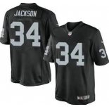 Nike Oakland Raiders #34 Bo Jackson Black Game Jersey