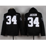 Nike Oakland Raiders #34 Bo Jackson Black Hoodie