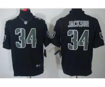 Nike Oakland Raiders #34 Bo Jackson Black Impact Limited Jersey