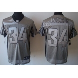 Nike Oakland Raiders #34 Bo Jackson Gray Shadow Elite Jersey