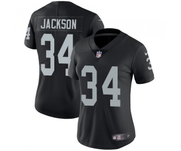 Nike Raiders #34 Bo Jackson Black Team Color Women's Stitched NFL Vapor Untouchable Limited Jersey