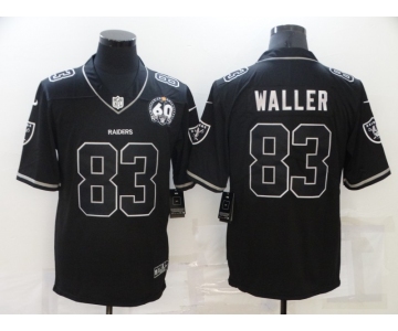 Men's Las Vegas Raiders #83 Darren Waller Black Shadow 2021 Vapor Untouchable Stitched Nike Limited Jersey