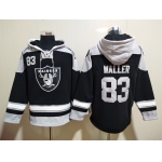 Men's Las Vegas Raiders #83 Darren Waller NEW Black Pocket Stitched NFL Pullover Hoodie