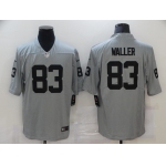 Men's Las Vegas Raiders #83 Darren Waller Nike Gray Gridiron 2018 Vapor Untouchable NFL Gray Limited Jersey