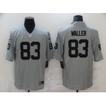 Men's Las Vegas Raiders #83 Darren Waller Nike Gray Gridiron 2018 Vapor Untouchable NFL Gray Limited Jersey