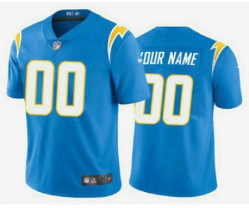 Men's Los Angeles Chargers Customized Electric 2020 New Blue Vapor Untouchable Stitched Limited Jersey