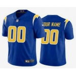 Men's Los Angeles Chargers Customized Electric 2020 New Royal Vapor Untouchable Stitched Limited Jersey