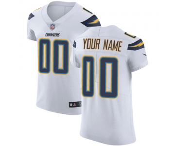 Men's Los Angeles Chargers White Vapor Untouchable Custom Elite NFL Stitched Jersey