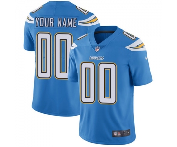 Men's Nike Los Angeles Chargers Alternate Electric Blue Customized Vapor Untouchable Limited NFL Jersey