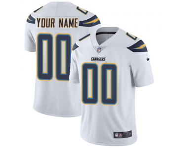 Men's Nike Los Angeles Chargers Road White Customized Vapor Untouchable Limited NFL Jersey