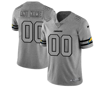 Nike Chargers Customized 2019 Gray Gridiron Gray Vapor Untouchable Limited Jersey