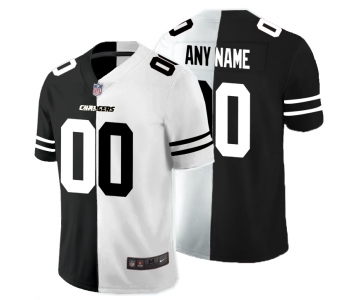 Nike Los Angeles Chargers Customized Black And White Split Vapor Untouchable Limited Jersey