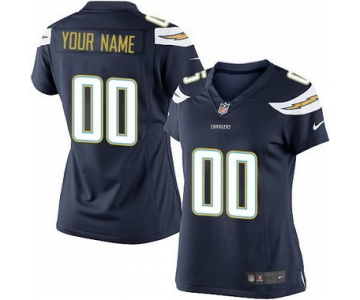 Women's Nike San Diego Chargers Customized 2013 Navy Blue Game Jersey