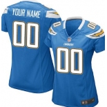 Women's Nike San Diego Chargers Customized Light Blue Game Jersey