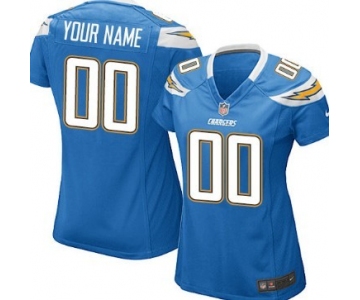 Women's Nike San Diego Chargers Customized Light Blue Limited Jersey