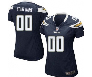 Women's Nike San Diego Chargers Customized Navy Blue Limited Jersey