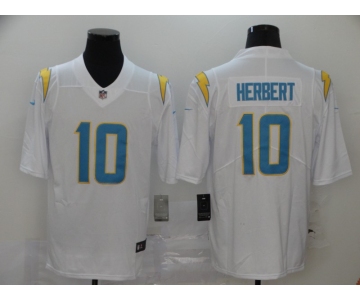 Men's Los Angeles Chargers #10 Justin Herbert White 2020 NEW Vapor Untouchable Stitched NFL Nike Limited Jersey