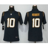 Women's Los Angeles Chargers #10 Justin Herbert Navy Blue 2020 NEW Vapor Untouchable Stitched NFL Nike Limited Jersey
