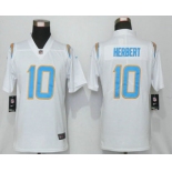 Women's Los Angeles Chargers #10 Justin Herbert White 2020 NEW Vapor Untouchable Stitched NFL Nike Limited Jersey