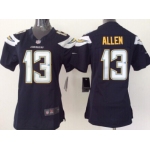 Nike San Diego Chargers #13 Keenan Allen 2013 Navy Blue Game Womens Jersey