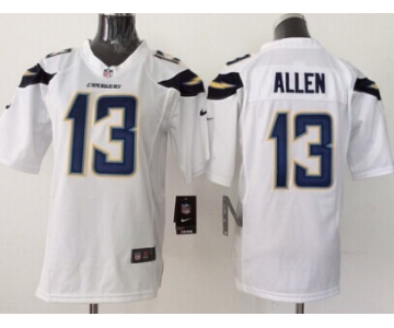 Nike San Diego Chargers #13 Keenan Allen 2013 White Game Kids Jersey