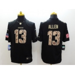 Nike San Diego Chargers #13 Keenan Allen Salute to Service Black Limited Jersey