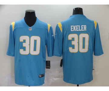 Men's Los Angeles Chargers #30 Austin Ekeler Light Blue 2020 NEW Vapor Untouchable Stitched NFL Nike Limited Jersey